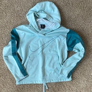 Nike Aqua and Teal Hoodie